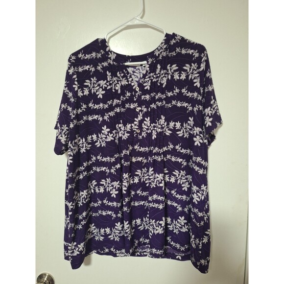 croft & barrow Tops - Croft &‎ Barrow Purple Blouse Size 1X